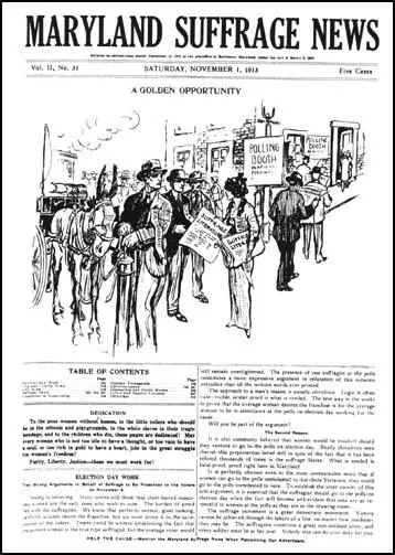 Maryland Suffrage News (November, 1913)