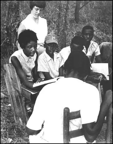A Freedom School class in 1964.