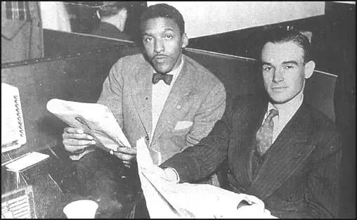 Bayard Rustin and George Houser in a sit-inprotest against segregated restaurants in Toledo, Ohio