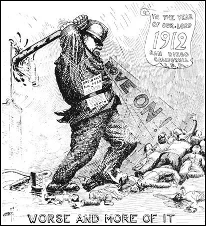 Cartoon from the Industrial Worker (9th May, 1912)