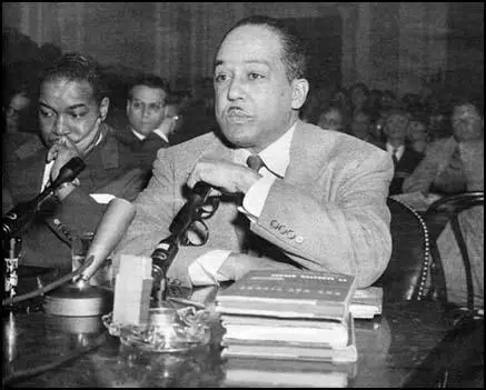 Langston Hughes giving evidence before theHouse of Un-American Activities (26th March, 1953)