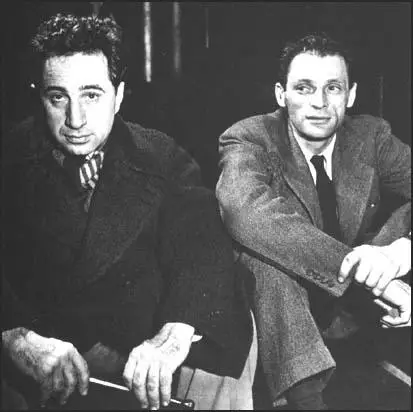 Elia Kazan and Arthur Miller whileworking on Death of a Salesman (1949)