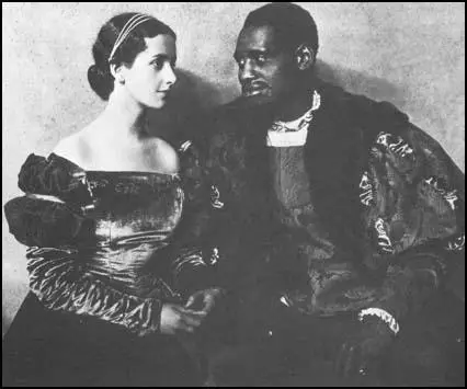 Peggy Ashcroft and Paul Robeson in Othello in 1930.