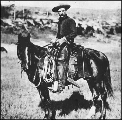 Cowboy in Montana in 1887