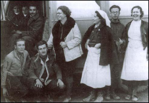 Leah Manning, Dorothy Rutter and Lilian at Teruel in 1937