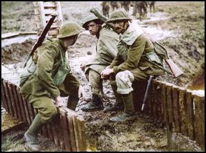 Life in the trenches during the First World War (1914-1918)